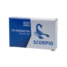 SCORPIO AMMO 223REM 55GR FMJ 20/1000