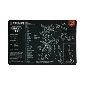 TEKMAT PISTOL MAT BERETTA 92 BLK