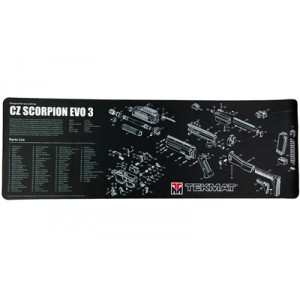 TEKMAT PSTL MAT FOR CZ SCORPION BLK