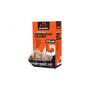 WALKER'S FOAM EAR PLUGS 200PK BOX