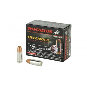 WIN DEFENDER 9MM+P 124GR JHP 20/200