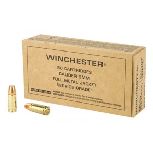 WIN SERVICE GRADE 9MM 115GR 50/500